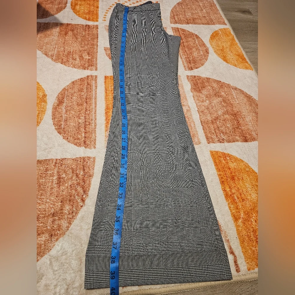The Limited Cassidy Fit Women's Gray & Black Plaid Wide Leg Trousers Sz 2 - Picture 5 of 13